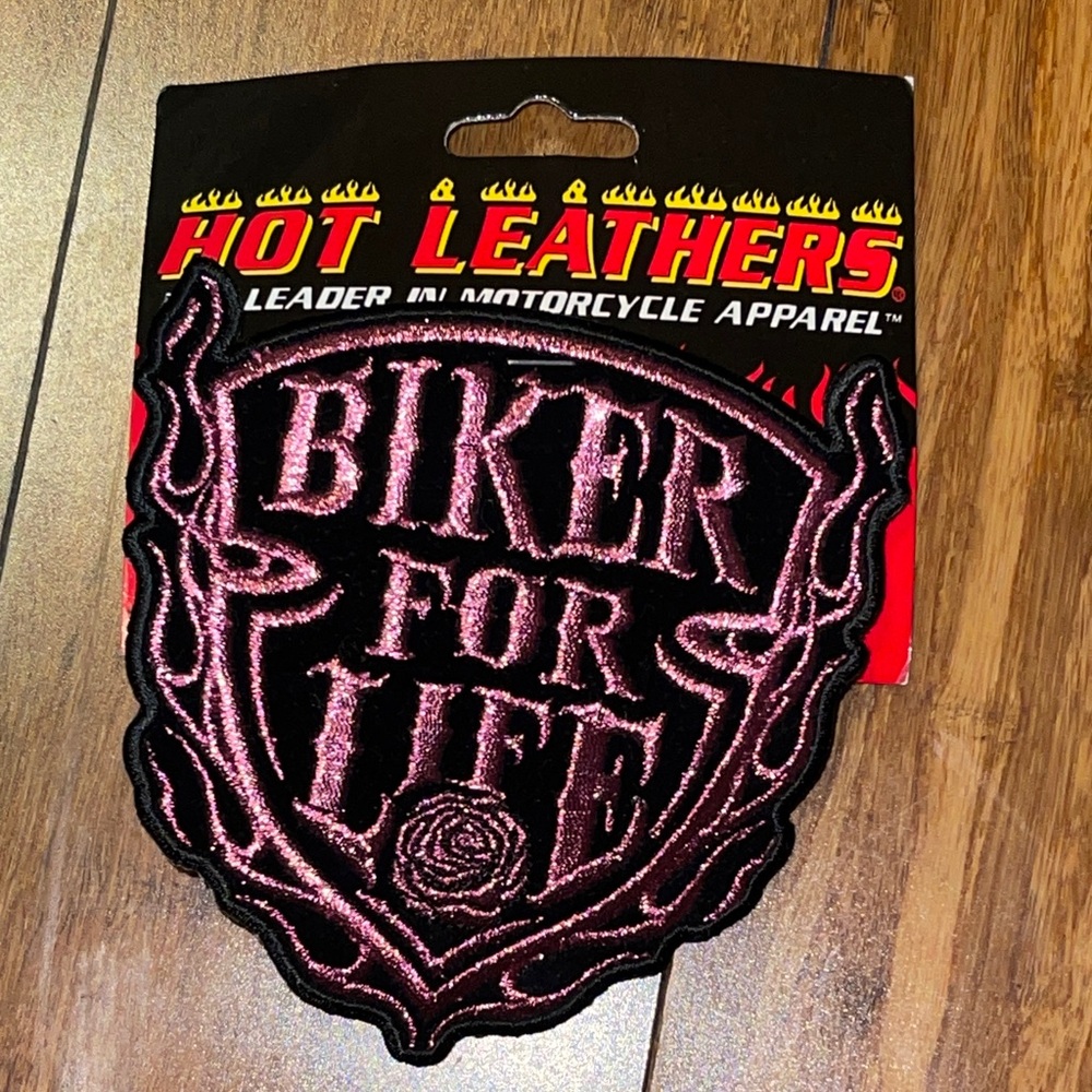 Hot Leathers Pink Biker Patch